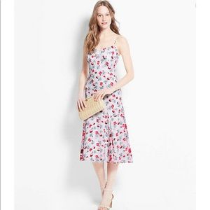 SOLD Ann Taylor Floral Spaghetti Slip Dress